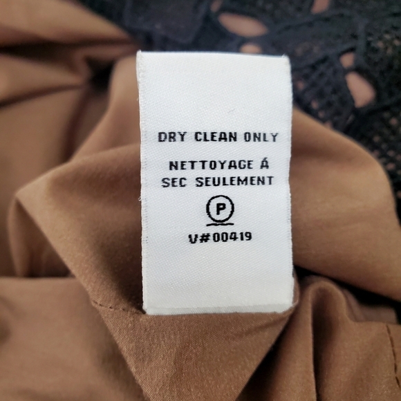 Diane von Furstenberg Delian Lace Pebble Black Dress Fitted Cocktail Women's 10 - Picture 12 of 12